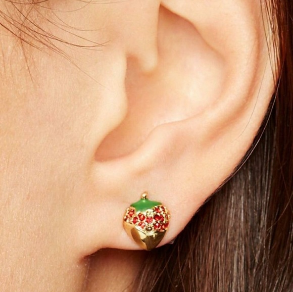 Kate Spade dipped strawberry earrings - Picture 1 of 2